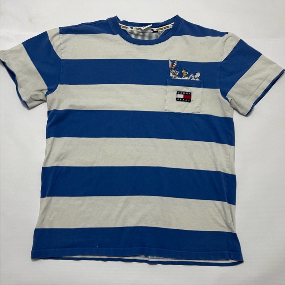 Rare Vintage Looney Tunes x Tommy Hilfiger Striped T-Shirt with Logo